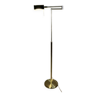 Golden brass reading light 1980s