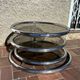 Vintage swivel coffee table by Milo Baughman, Artedis Roche Bobois