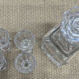 Carafe and 4 glass aperitif glasses