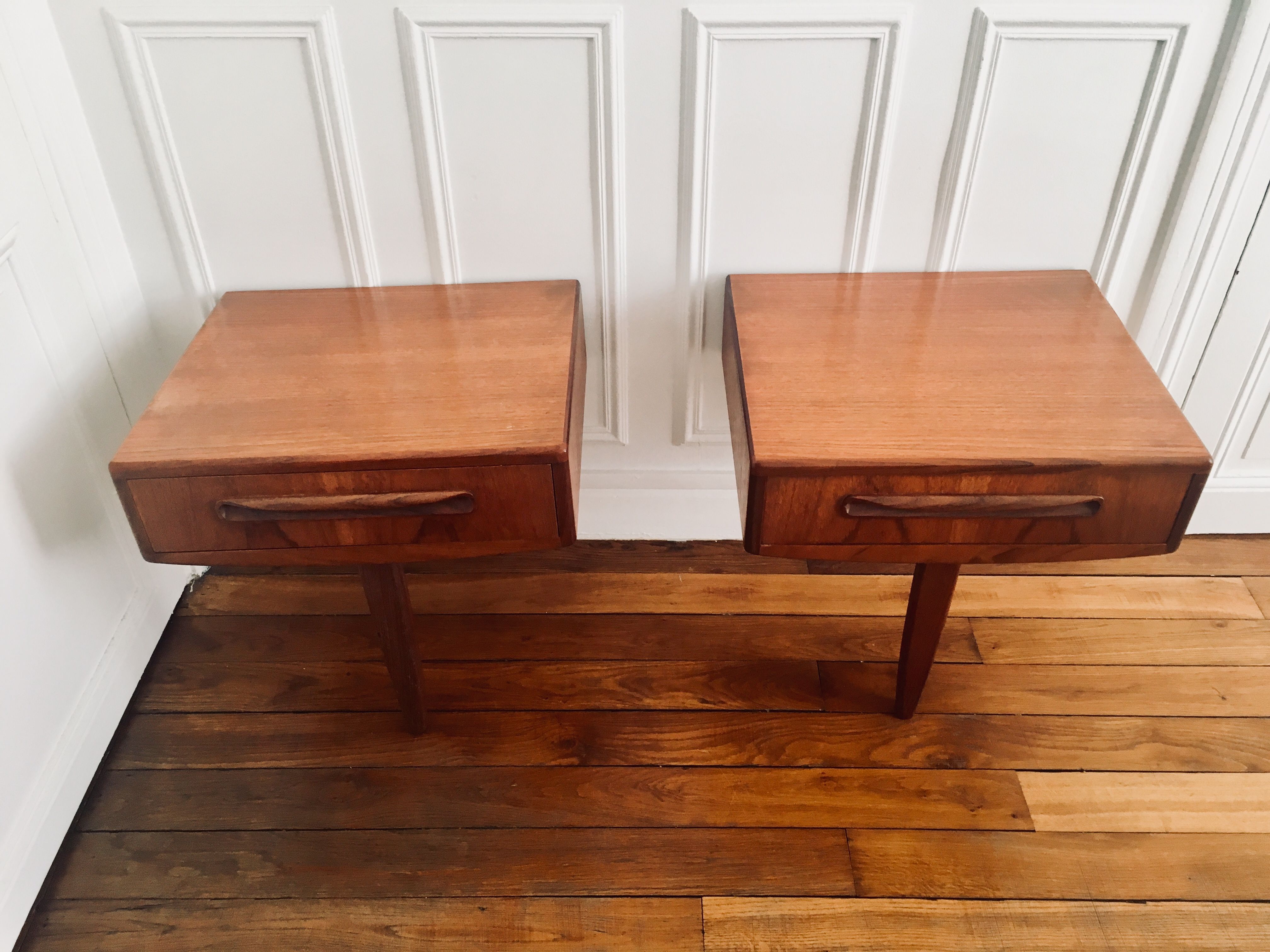 Pair of vintage g plan bedside tables