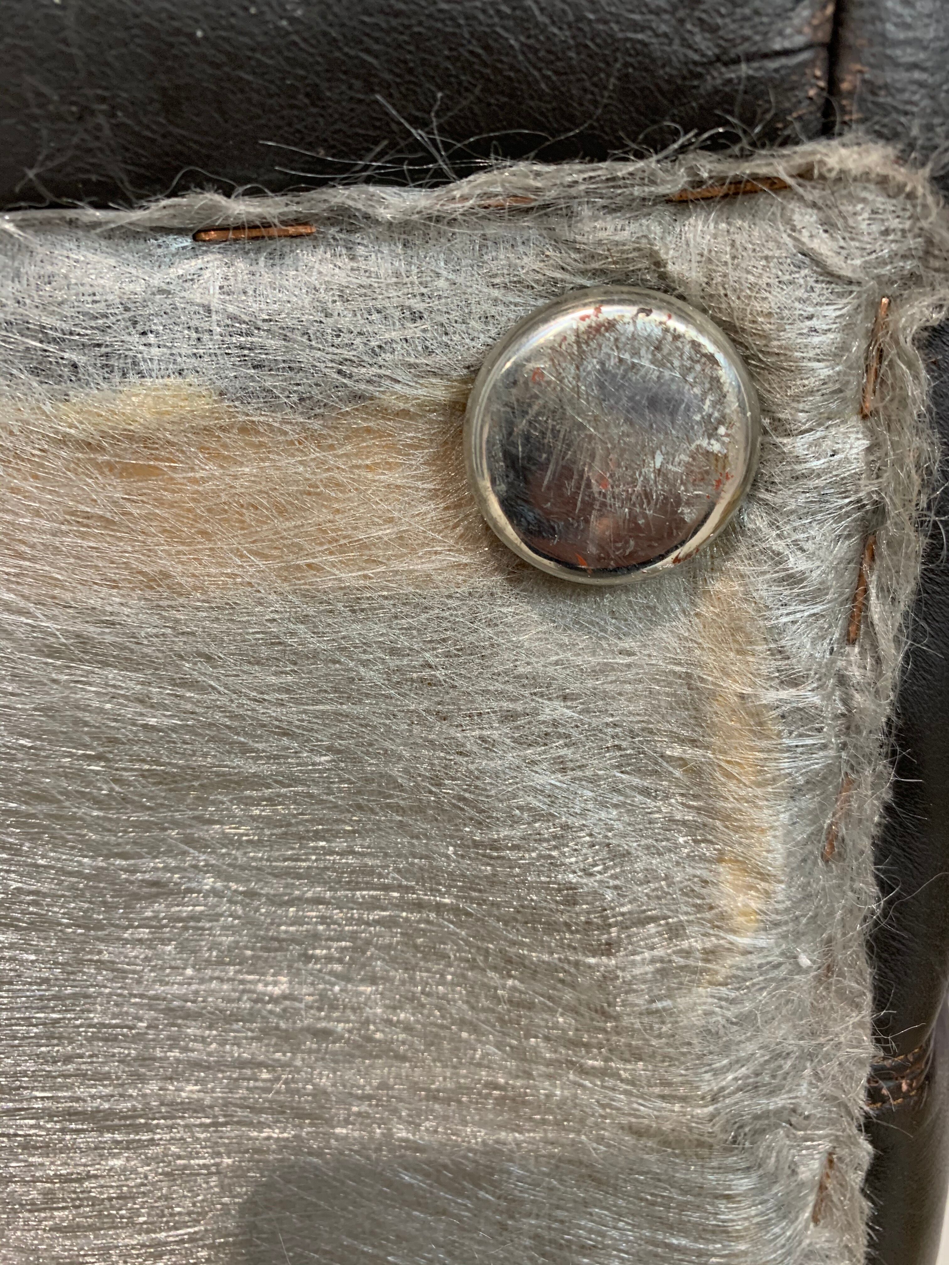 Brown leather heater