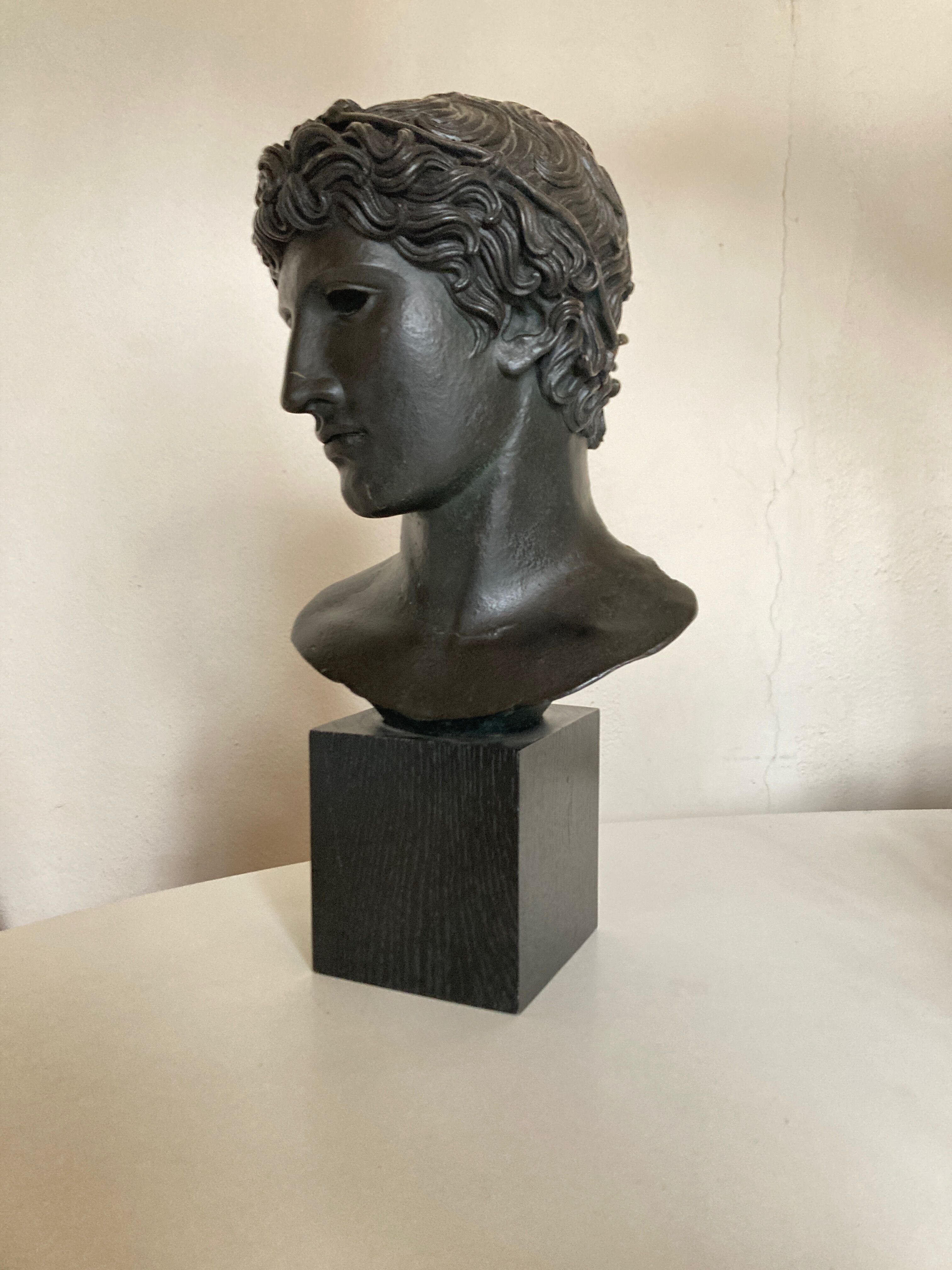 Athlete's head winner Greco Roman antiquities Louvre Museum