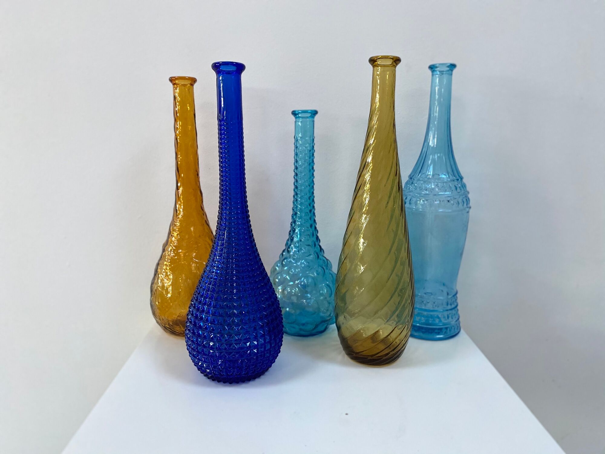 Suite de 5 carafes Empoli Italie des années 50/60