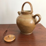 Digoin grespots jar, vintage pitcher