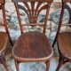 Ensemble de 4 chaises bistrot françaises anciennes Thonet – vers 1920