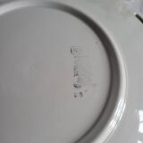 Sarreguemines earthenware cake plate, Épernay pattern