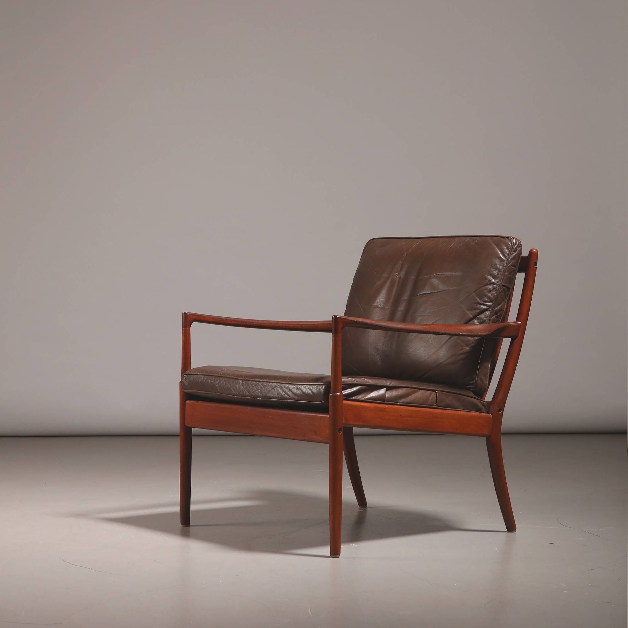 Ib Kofod-Larsen pour OPE Möbler 'Samso' fauteuil lounge, Suède, vers 1958