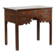 Table basse/console antique anglaise en chêne du XVIIIe siècle