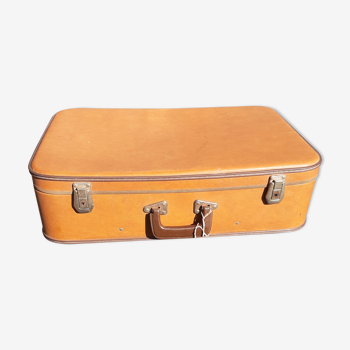 Valise carton façon cuir