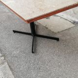 Vintage beige marble coffee table