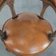 Chaise de bureau chesterfield en cuir de vache classique et intemporelle de style anglais