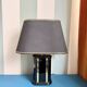 Vintage black & gold ceramic table lamp