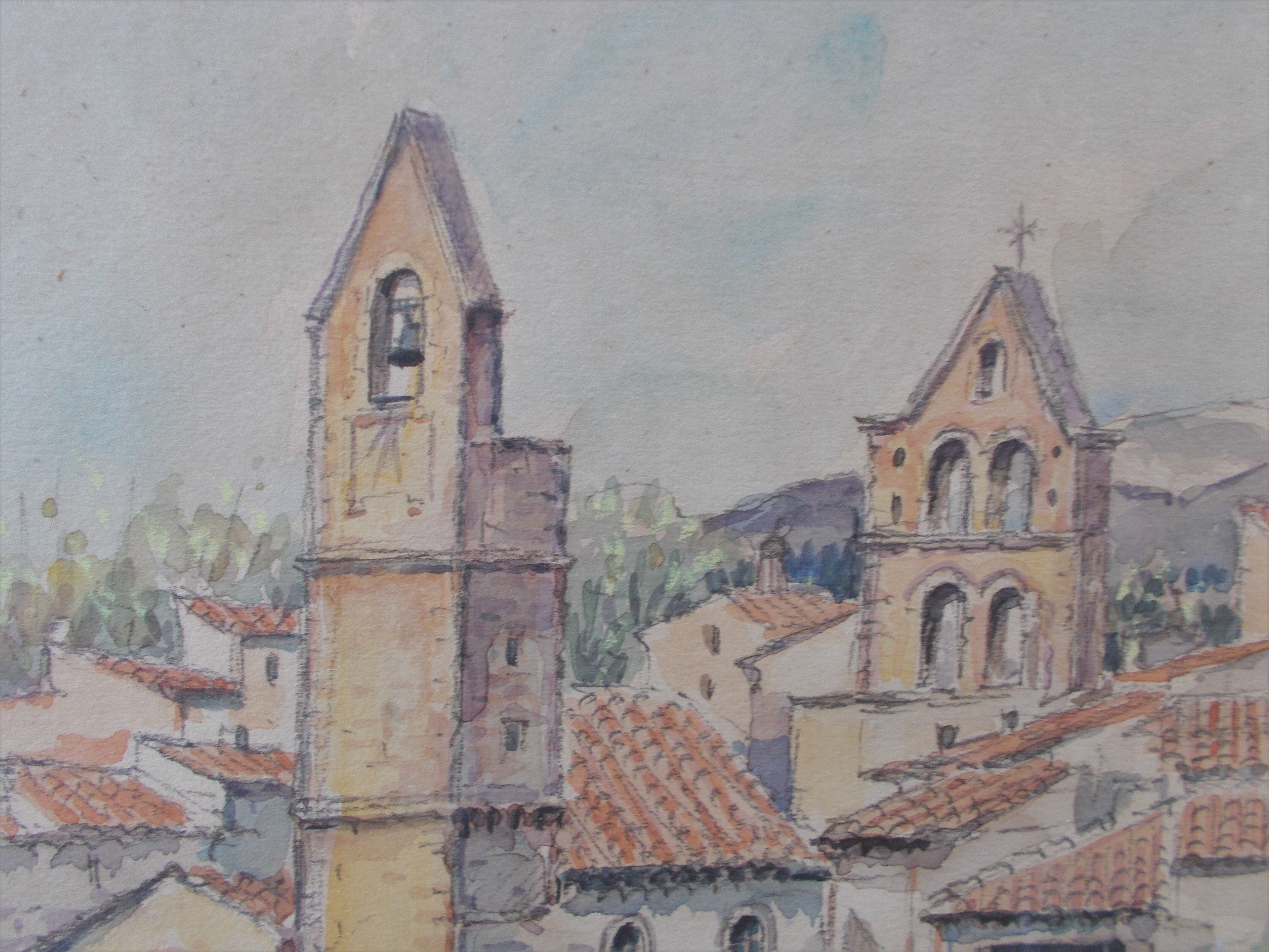 Salon de Provence Aquarelle Eglise St Michel Roger Dumax