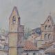 Salon de Provence Aquarelle Eglise St Michel Roger Dumax