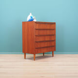 Teak chest of drawers, Danish design, 1970s, made in Denmark