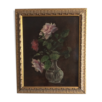 Oil on 19th century wood