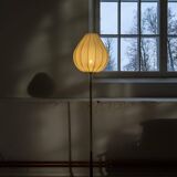 Modern mid-century brass trumpet-shaped floor lamp, Sweden, 1960s.