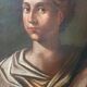 Oil on canvas antique - Saint Agnes - Roman school, 17th century
