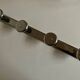 chrome Art Deco bathroom coat hook 57cm