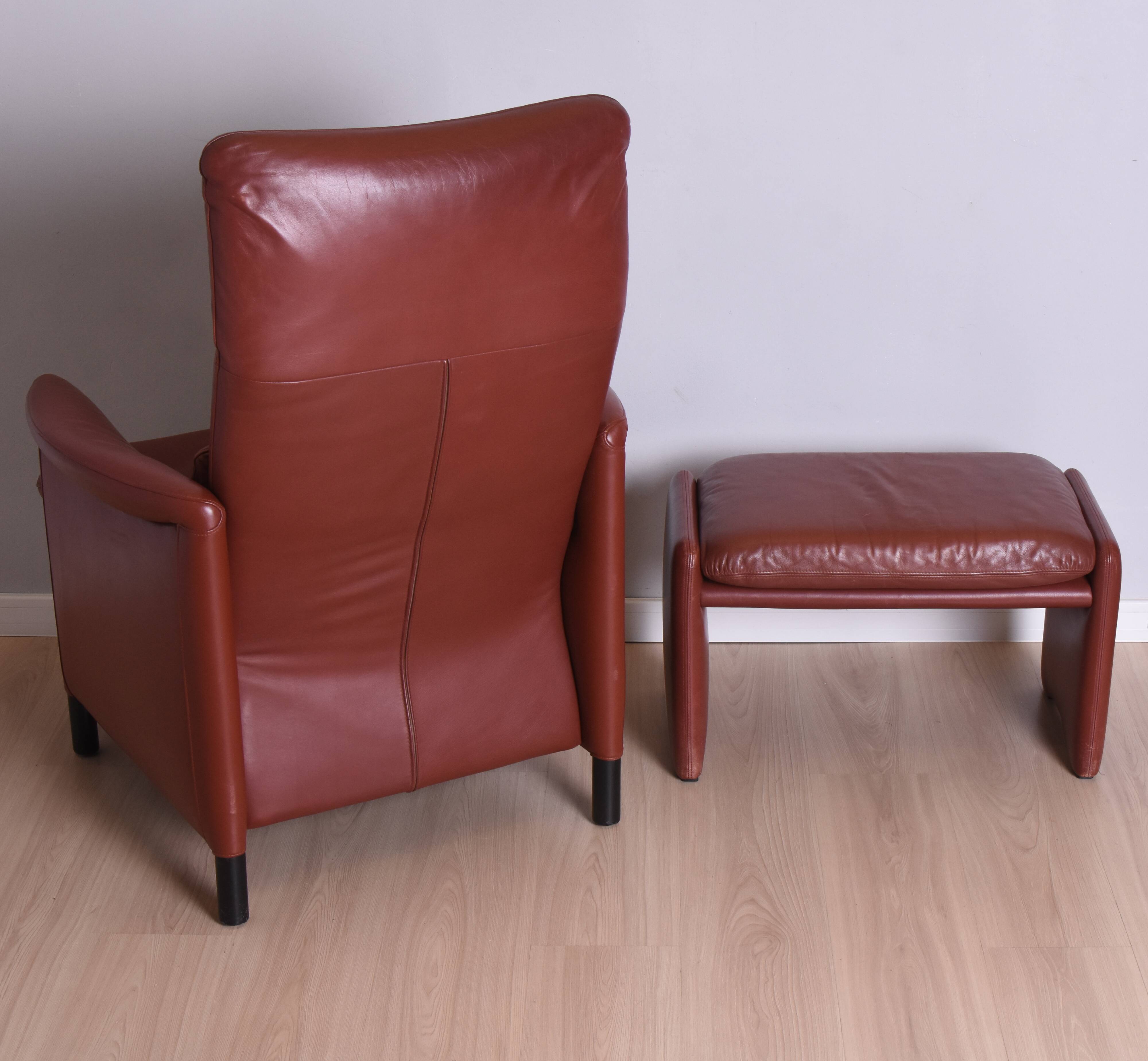 Armchair with Footstool, Erpo International, 1980s