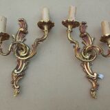 Paire d'appliques en bronze - Etat de marche - 2 x 1,2 Kg