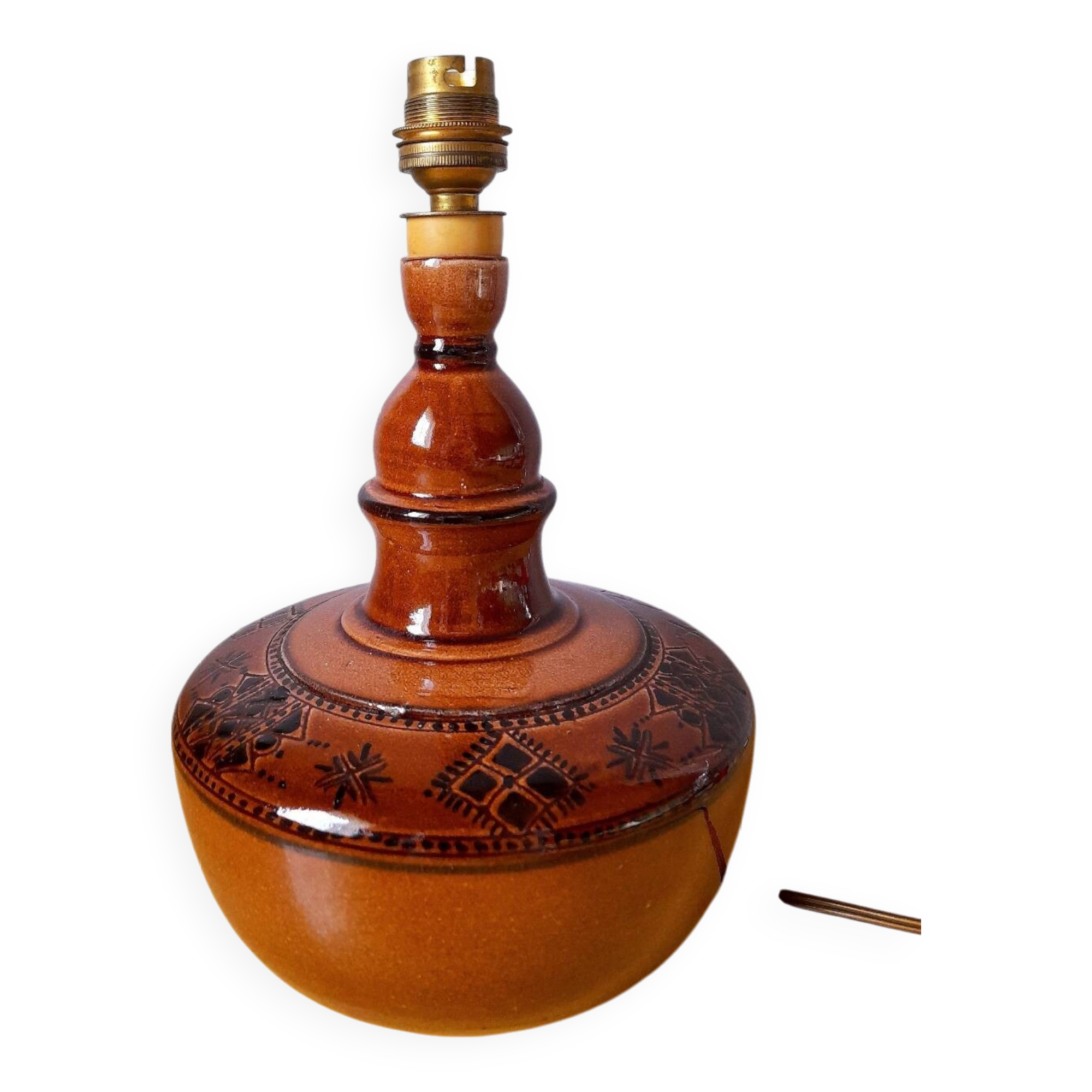 Ceramic lamp base 1960