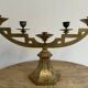 Paire de candélabres en bronze doré d'époque ART DECO