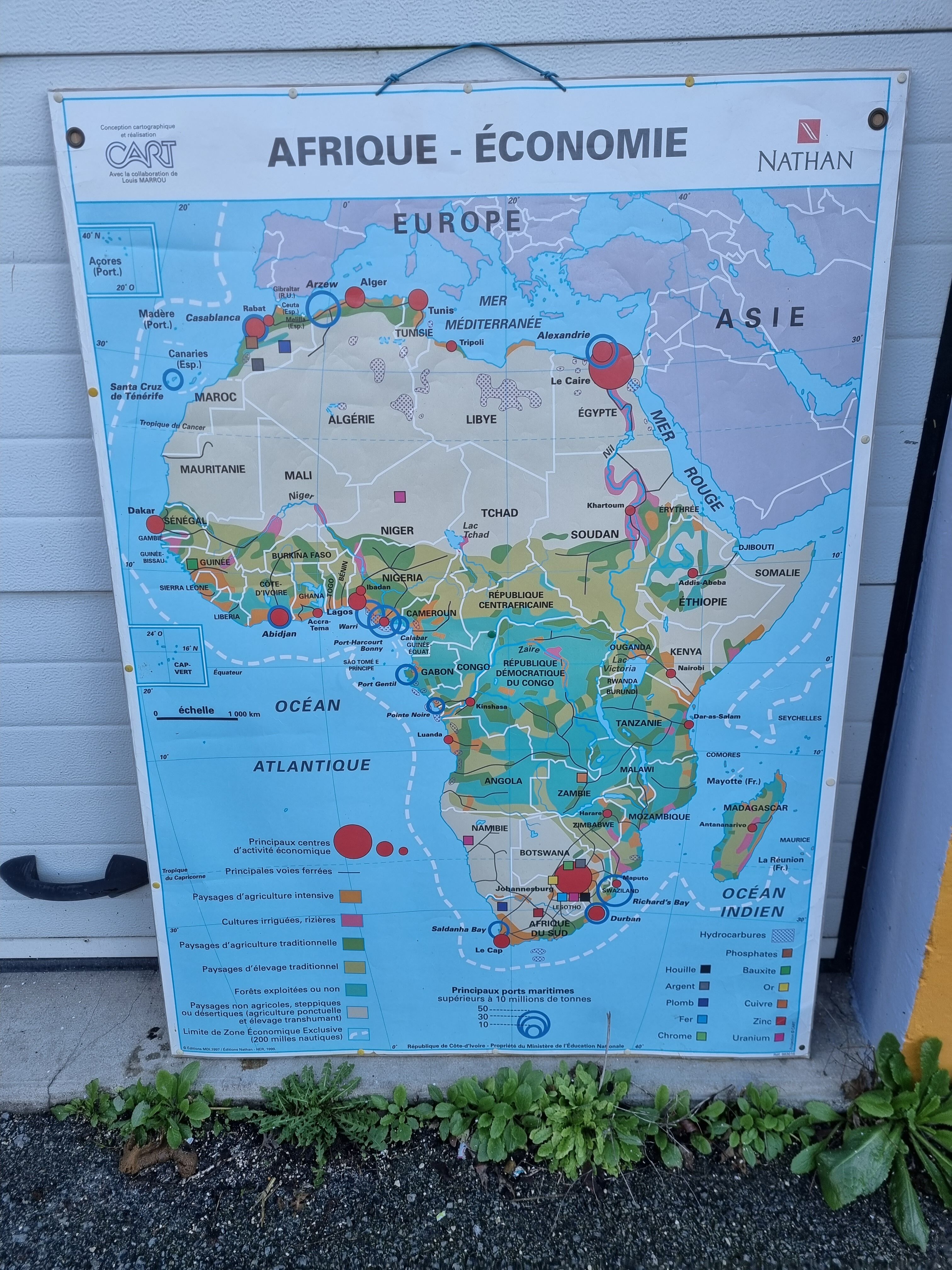 Map of Africa, Nathan 1980