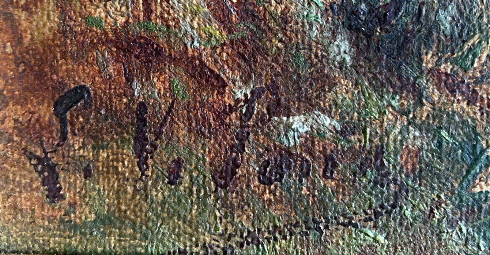 HST painting "Creuse Valley with shepherd" signed LV Pons 19th century