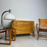 Commode française vintage en orme des années 1960, signée Maison Regain