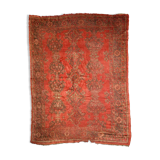 Old Turkish Oushak handmade carpet 274cm x 335cm 1900s, 1B764