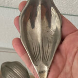 Ashtrays, lotus flower, removable petals, made of metal.