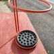 Umbrella stand and walking sticks circa 1970