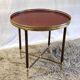 Solid brass coffee table and solid wood 60s/70s