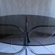 Vintage smoked glass Space Age dining table