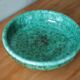 Ceramic dish Elchinger and sons, large round green dish, vintage catch-all, table art, interior decoration