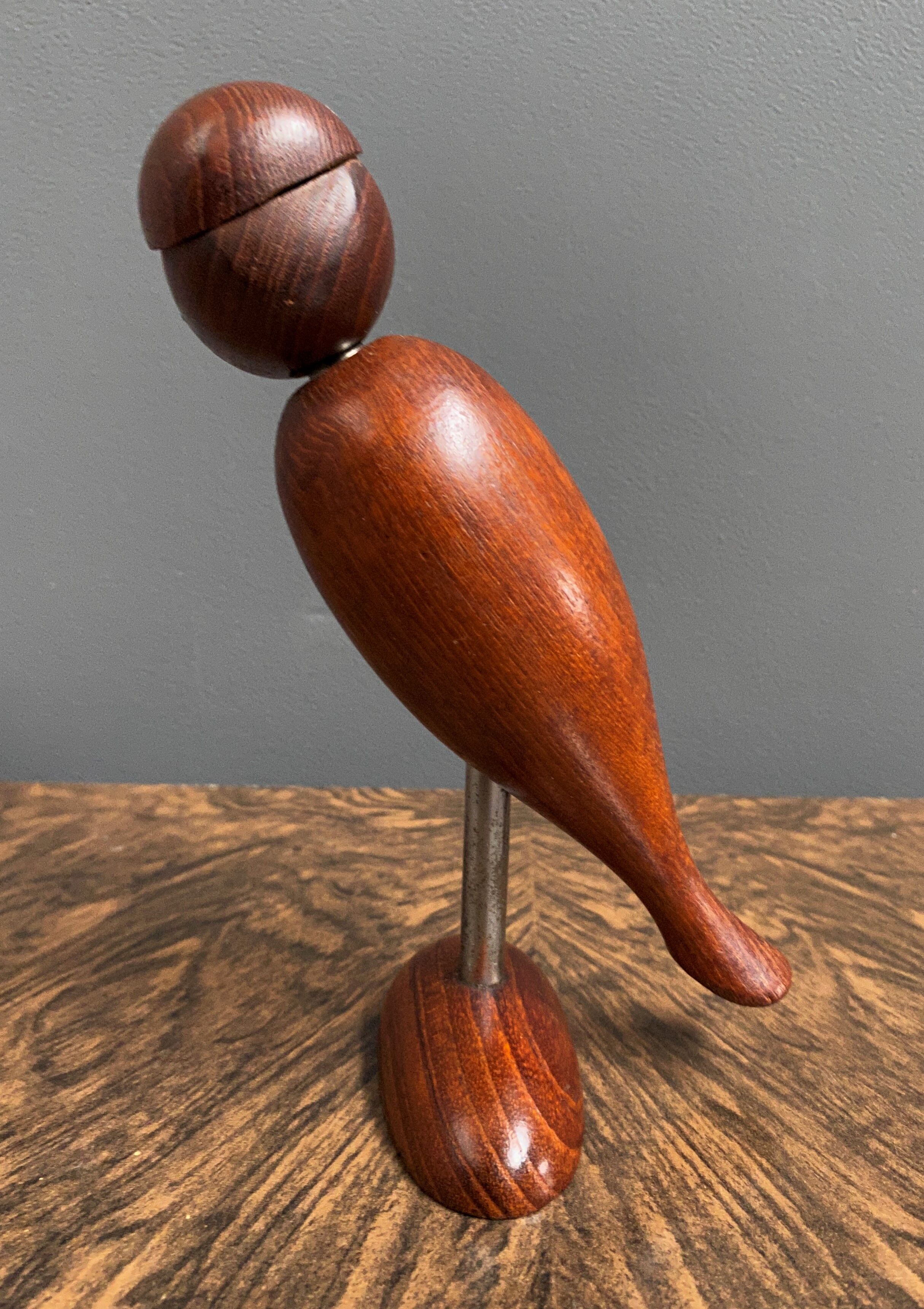 Teak bird bottle opener 1960s