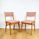 Vintage fuchsia boucle chairs - set of 6