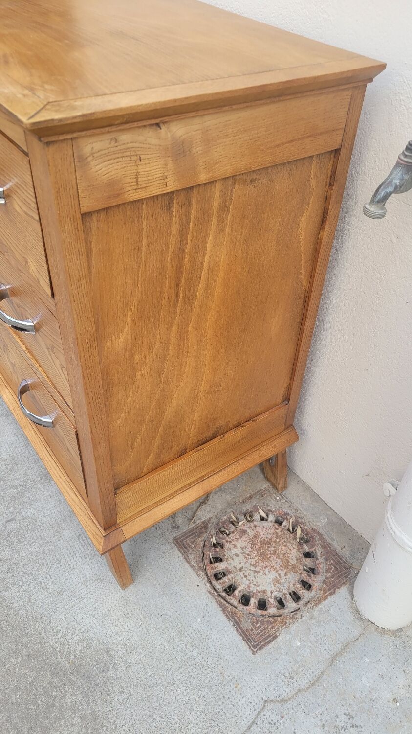 Vintage chest of drawers 1950 feet compass 3 drawers
