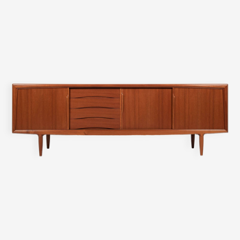 Enfilade danoise vintage en teck par Axel Christensen pour ACO Møbler 1960 - 240 cm