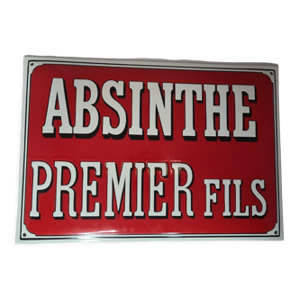 Enamelled plate absinthe premier fils