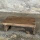 Small auxiliary stool in upcycled teak with a small hollow under the seat (3273)