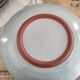 Set of 12 terracotta dinner plates enameled in green cecina
