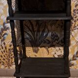 Renovated console in black wood