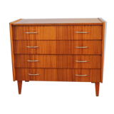 Dresser varnished vintage drawers inclined 1967