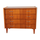 Dresser varnished vintage drawers inclined 1967