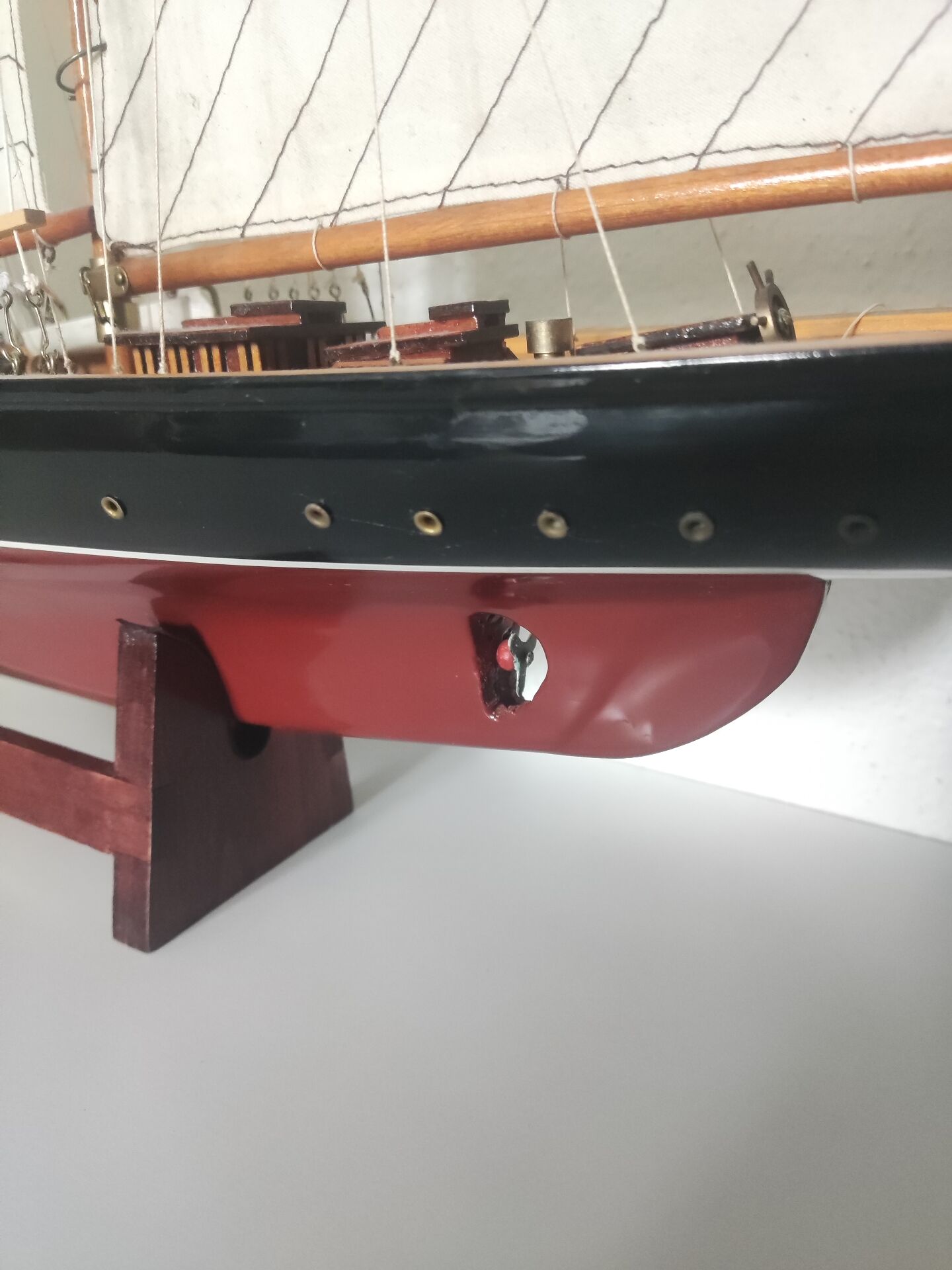Collection model of the three-masted schooner L'Atlantide.