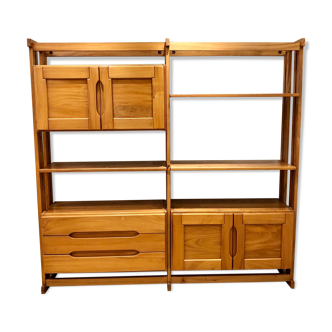 Regain 1970 modular library in solid elm
