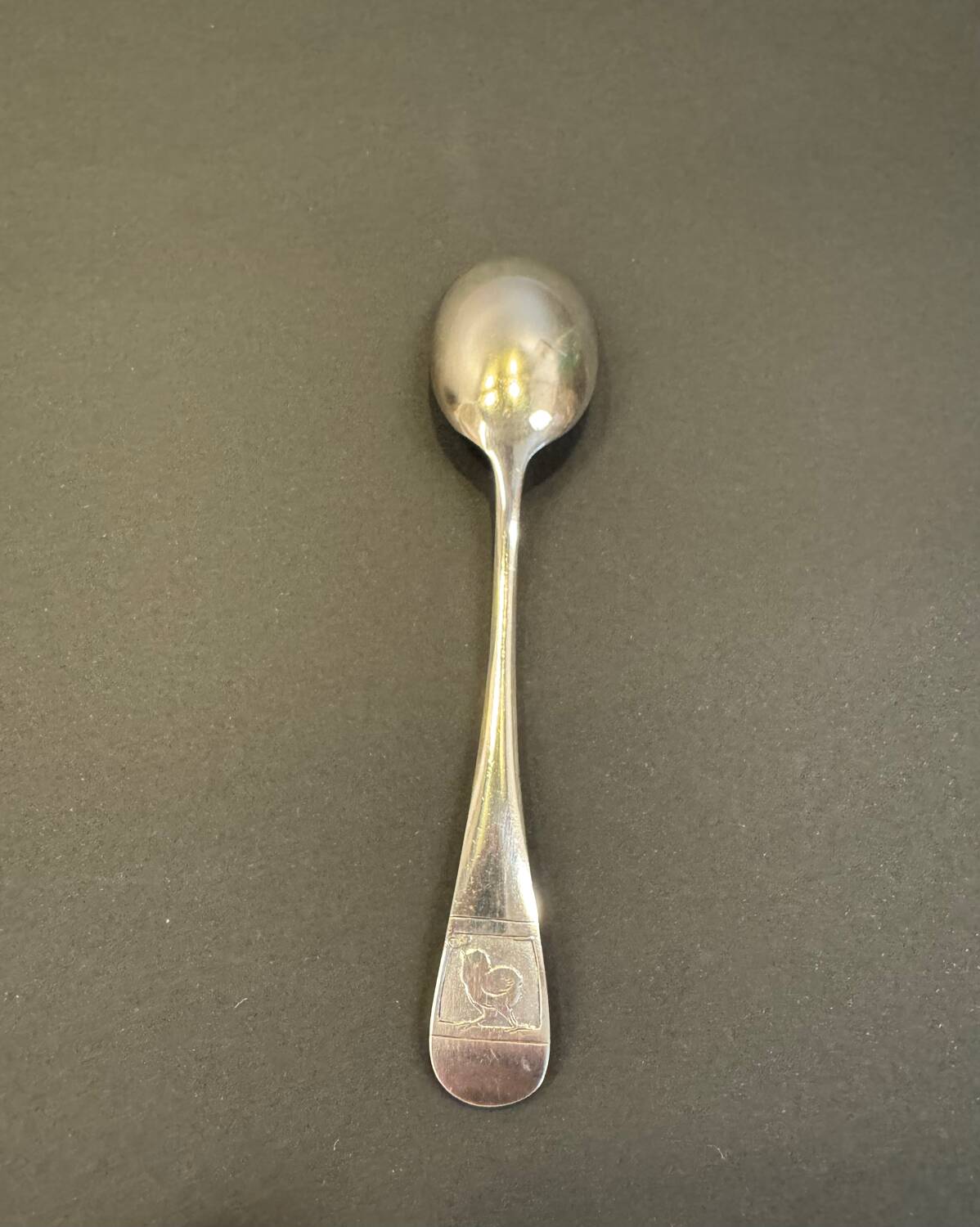 Silver-plated egg cup
