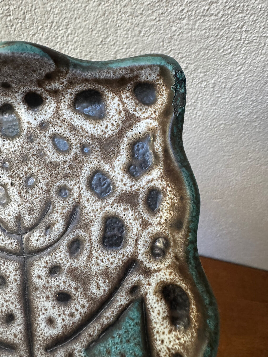 Marius Bessone Vallauris ceramic dish from the 50s